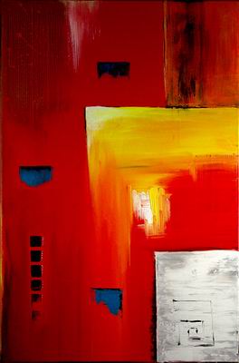 Abstract C oil painting