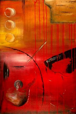 Abstract C oil painting