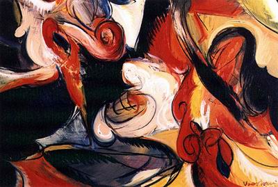 Abstract C oil painting