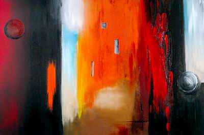 Abstract C oil painting