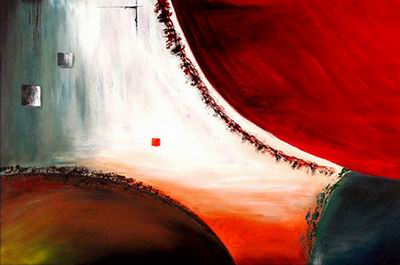 Abstract C oil painting