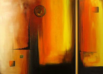 Abstract C oil painting