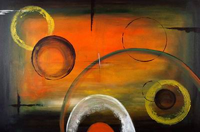 Abstract C oil painting