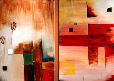 Abstract C oil painting