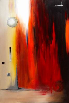 Abstract C oil painting