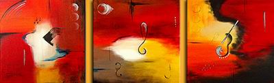 Abstract C oil painting