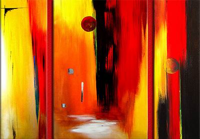 Abstract C oil painting