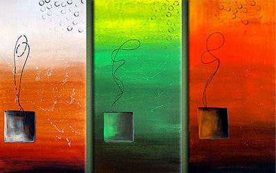 Abstract C oil painting