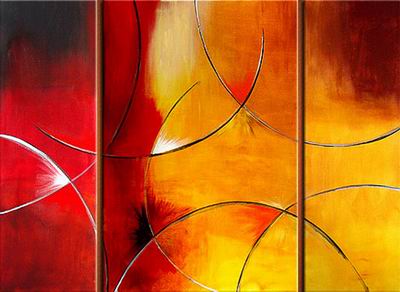 Abstract C oil painting
