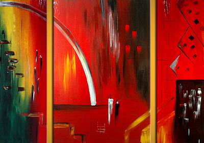 Abstract C oil painting