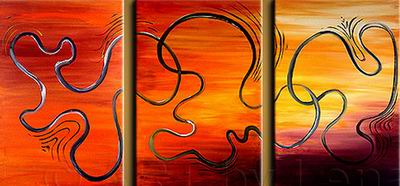 Abstract C oil painting