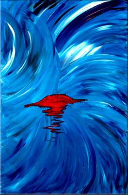 Abstract C oil painting