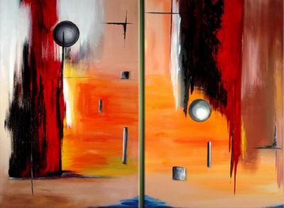 Abstract C oil painting