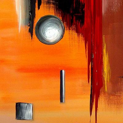 Abstract C oil painting