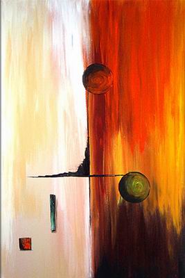 Abstract C oil painting