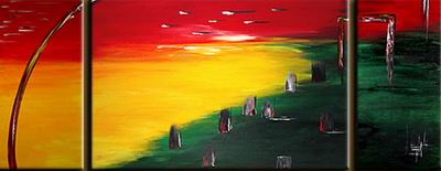 Abstract C oil painting