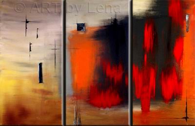 Abstract C oil painting