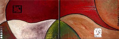 Abstract C oil painting