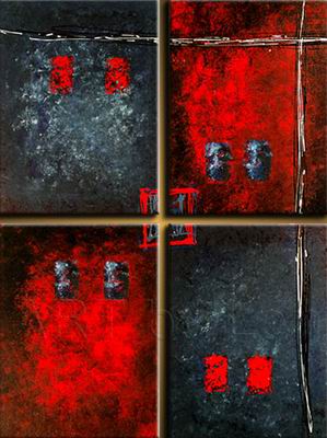 Abstract C oil painting