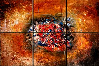 Abstract C oil painting