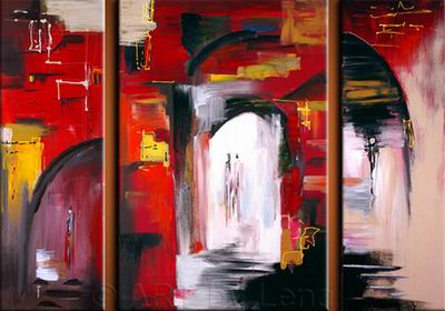 Abstract C oil painting