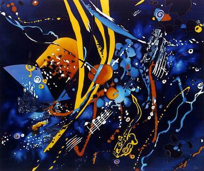 Abstract C oil painting