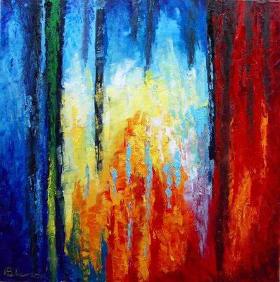 Abstract C oil painting