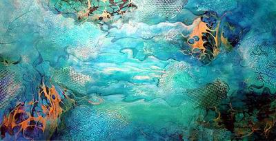 Abstract C oil painting