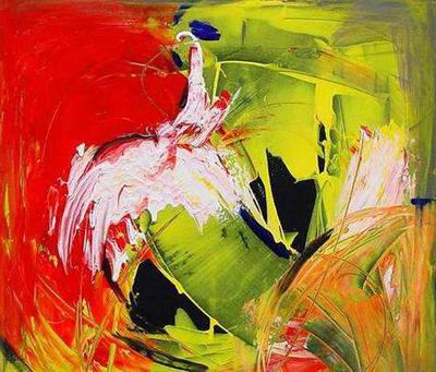 Abstract C oil painting