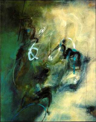 Abstract C oil painting