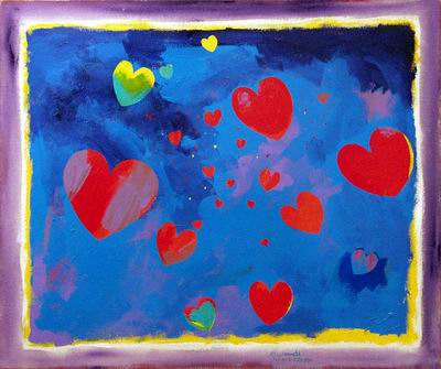 Abstract C oil painting