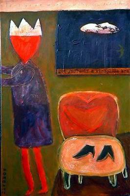 Abstract C oil painting