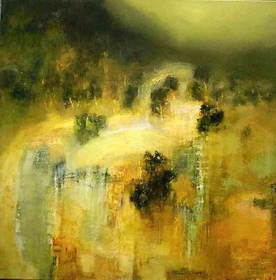 Abstract C oil painting