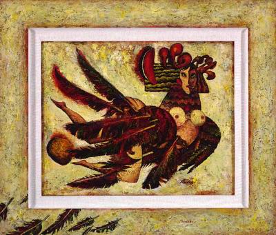 Abstract C oil painting