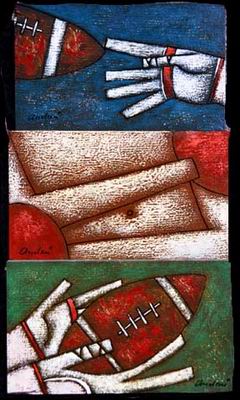 Abstract C oil painting