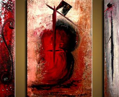 Abstract C oil painting