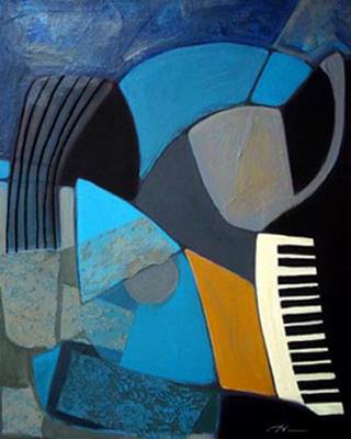 Abstract C oil painting