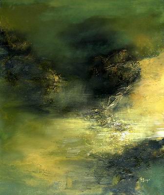 Abstract C oil painting