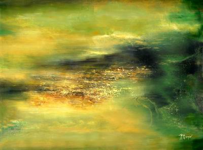 Abstract C oil painting