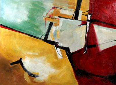 Abstract C oil painting