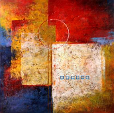 Abstract C oil painting
