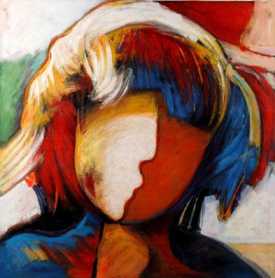 Abstract C oil painting