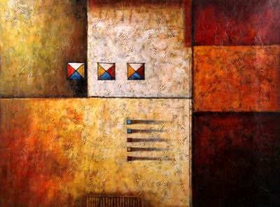 Abstract C oil painting