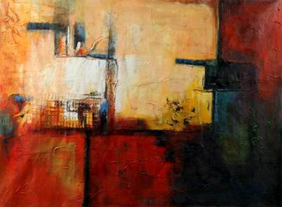 Abstract C oil painting