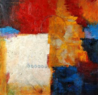 Abstract C oil painting