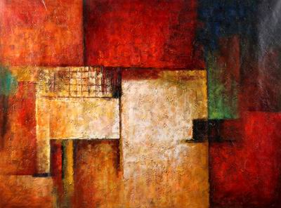 Abstract C oil painting