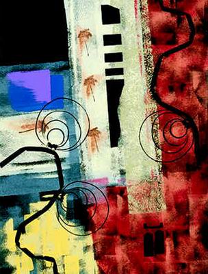 Abstract C oil painting