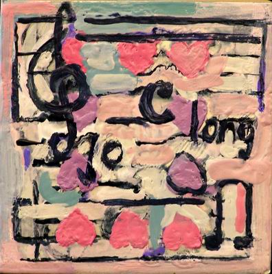 Abstract C oil painting