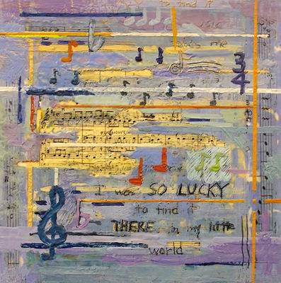 Abstract C oil painting