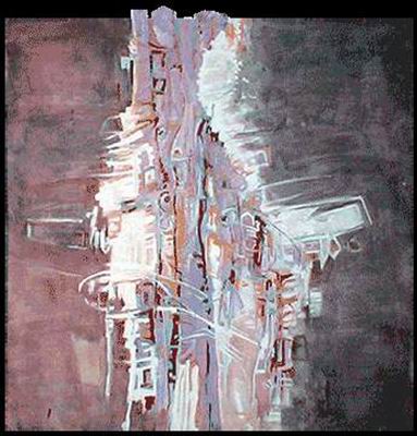 Abstract C oil painting